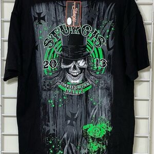 Sturgis 2013 Motorcycle Rally Black Large T-Shirt New with Tags